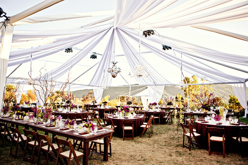 The ideal outdoor wedding location has an indoor location waiting 